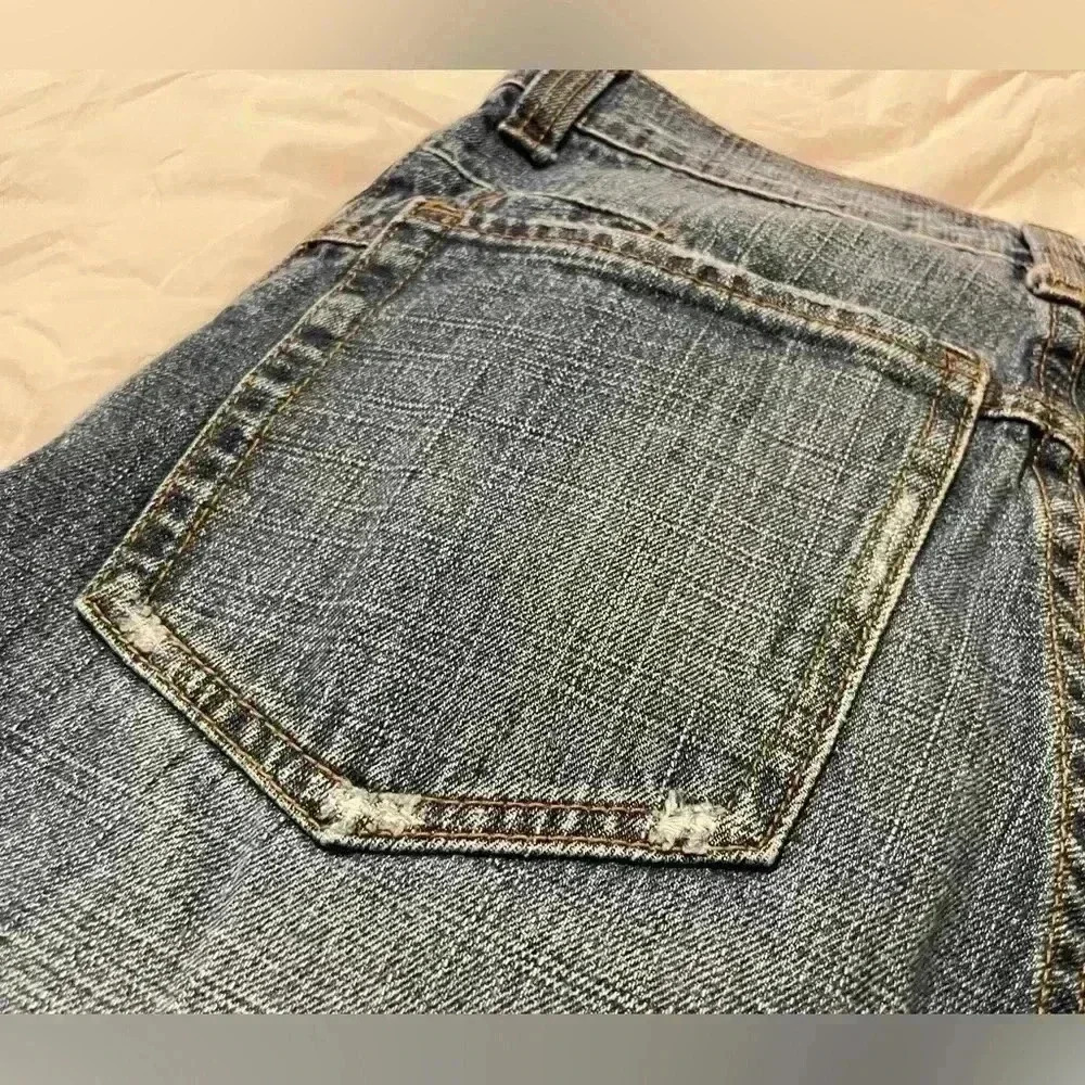 VTG MAKAVELI Brand Tupac Denim Jeans Rap Portrait Logo 90s 2Pac Size 14 wide leg - Picture 15 of 16